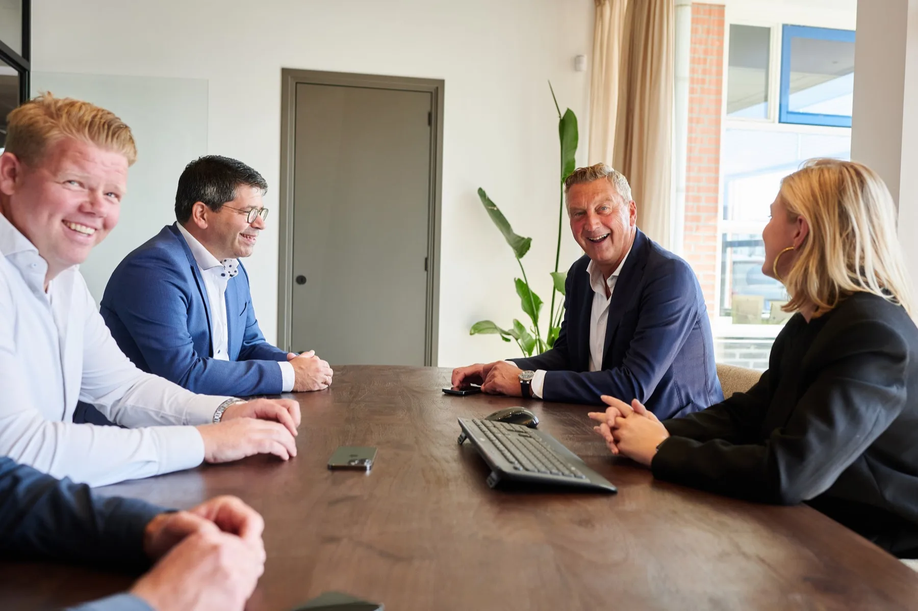 Overleg aan de vergadertafel